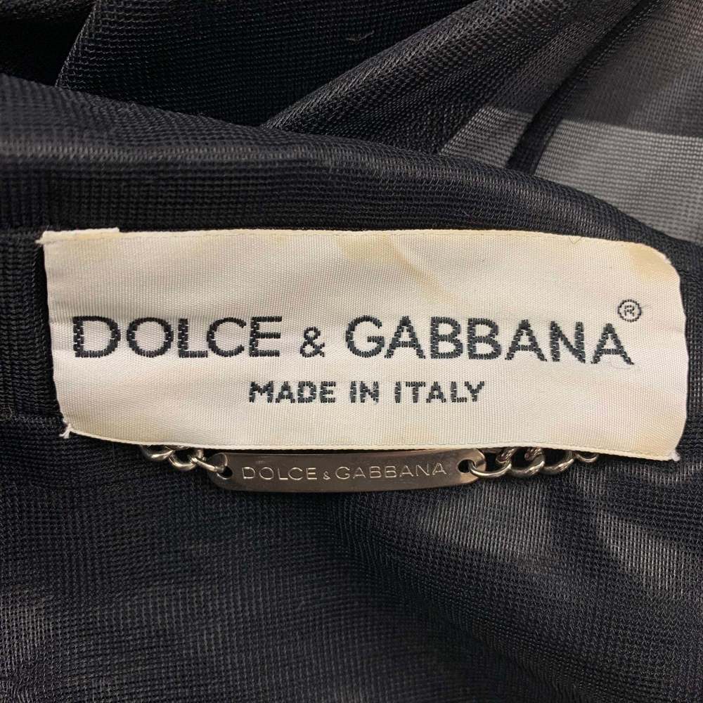 DOLCE & GABBANA Black See Through Polyamide Peak Lapel Suit - Picture 7 of 9
